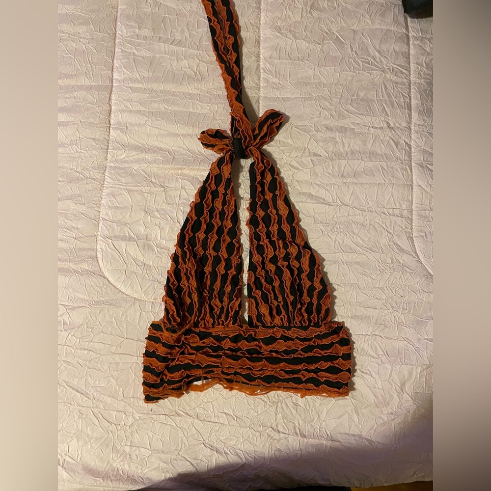 tie up party crop top